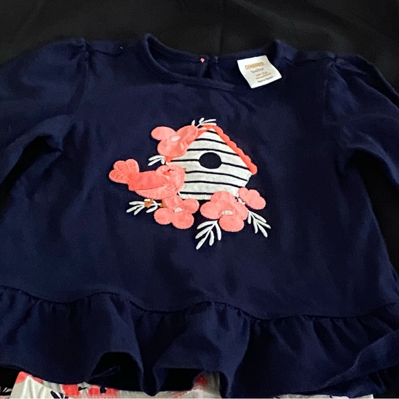 NWOT GIRLS 18-24M GYMBOREE LOVELY BIRDHOUSE OUTFIT- LONG SLEEVE SHIRT & LEGGINGS - Picture 3 of 3